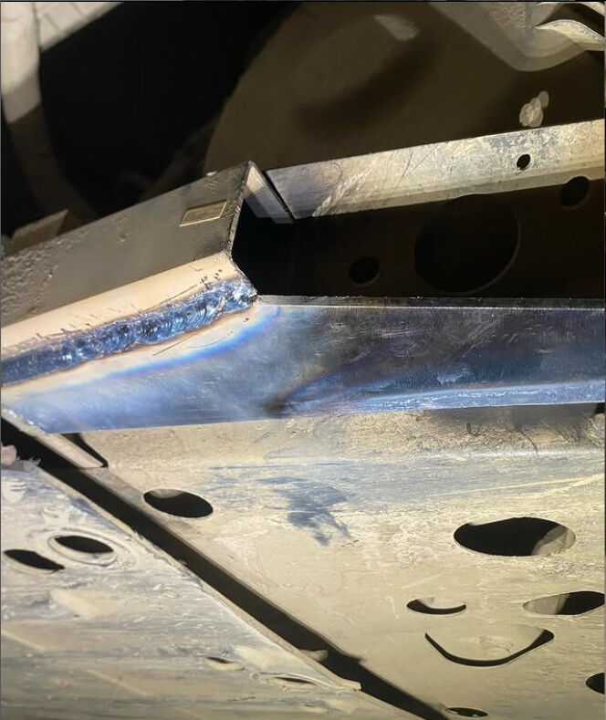 Polaris Cracked Frame Repair — photo 2, B Laflamme Welding & Fabrication
