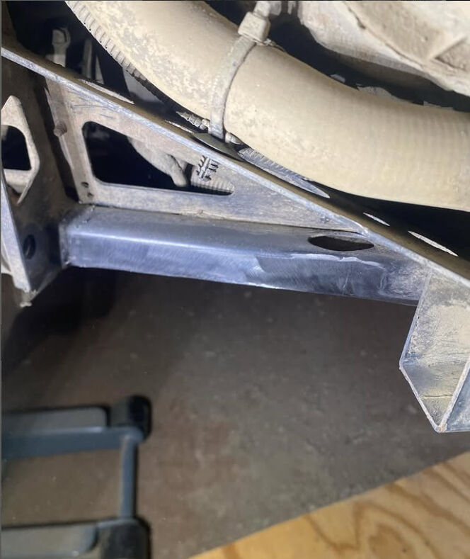 Polaris Cracked Frame Repair — photo 6, B Laflamme Welding & Fabrication