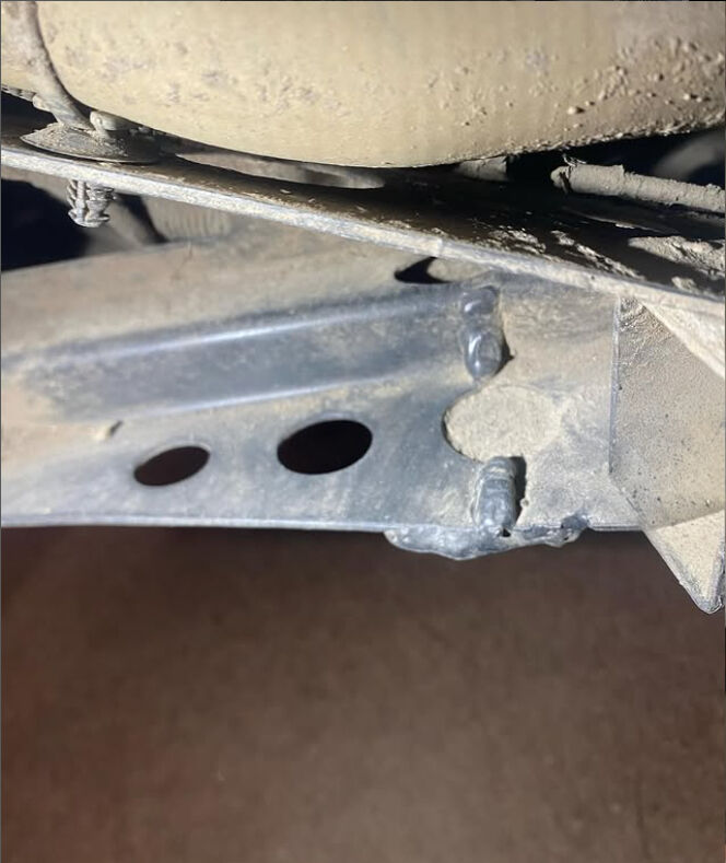 Polaris Cracked Frame Repair — photo 8, B Laflamme Welding & Fabrication