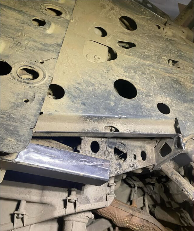 Polaris Cracked Frame Repair — photo 11, B Laflamme Welding & Fabrication